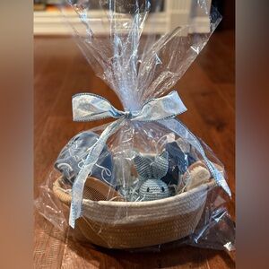 Blue Themed Boy Baby Shower Gift Basket